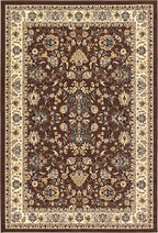 Unique Loom Sialk Hill Collection Area Rug - Washington (6' 1" x 9' Rectangle Brown/Black)
