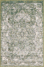 Unique Loom Isabella Collection Area Rug - Adjani (2' x 3' 1" Rectangle, Green/ Ivory)