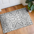 Rugshop Boho Cream Tribal Area Rug 2x3 – Modern Indoor Carpet for Living Room, Bedroom, or Entryway – Non-Shedding, Low Pile Geometric Design 2' x 3'