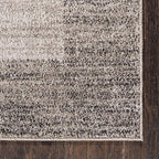Rugs.com Angelica Collection Rug – 6 Ft Runner Light Gray Medium Rug Perfect for Hallways, Entryways
