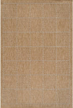 Beverly Rug Easy Jute Checkered Squared Rug 9x12 Washable Large Indoor Outdoor Area Rugs for Living Dining Room Patio Office Stain Resistant Non Shedding Casual Indoor Outside Carpet 9 x 12 Natural