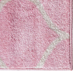 Rugs.com Lattice Frieze Collection Rug – 10' x 13' Light Pink Medium Rug Perfect for Living Rooms, Large Dining Rooms, Open Floorplans