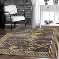 GLORY RUGS Area Rugs Marble 2x7 Brown Carpet Modern Abstract Rug Living Room Dining Bedroom Rug