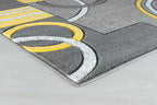 GLORY RUGS Area Rug Modern Soft Hand Carved Contemporary Floor Carpet with Premium Fluffy Texture for Indoor Living Dining Room and Bedroom Area (2x3, Yellow)