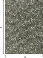 SAFAVIEH Adirondack Collection Area Rug - 3' x 5', Dark Green & Ivory, Chevron Design, Non-Shedding & Easy Care, Ideal for High Traffic Areas in Living Room, Bedroom, Dining (ADR104Y-3)