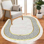 Off White Black Gold Indoor Rugs Modern Minimalist Abstract Geometric Pattern Home Office Area Rug 10x12 for Livingroom Bedroom Dining Room Soft Durable Non Skid Carpet Under Table Bordered Floor Mat