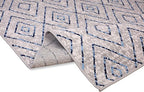 Furnish my Place Diamond Pattern Area Rug - 5 ft. x 8 ft., Light Grey, Moroccan, Transitional Rug with Geometric Style