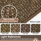BEQHAUSE 2x3 Entryway Rug Indoor Door Mat Non-Slip Washable, Hallway Rugs Absorbent & Stain Resistant Hall Carpet Runner Rugs for Entryway, Front Door Floor Mats Laundry Room Rugs for Entry, Brown