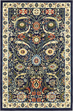 Unique Loom Espahan Collection Area Rug - Cape Cod (5' 1" x 8' Rectangle, Navy Blue/ Black)