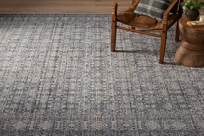 Loloi Amber Lewis Alie Collection ALE-03 Charcoal/Dove 2'-7'' x 10'-0'', .13'' Pile Height, Runner Rug
