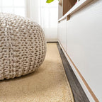 Eyely UES100B-210 Supersoft Haze Solid Low-Pile Indoor Runner Rug Casual;Contemporary;Solid;Traditional, Bedroom, Kitchen, Living Room, Easy-Cleaning, Non-Shedding, 2 X 10, Mustard
