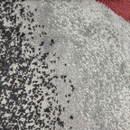 Persian Area Rugs Swirls Modern Abstract Area Rug Carpet, 2' x 3', Black/Red/White