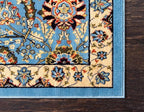 Unique Loom Espahan Collection Area Rug - Cape Cod (5' 3" x 8' Rectangle, Blue/ Black)