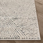 Well Woven Ezio Beige Tribal Geometric Distressed High-Lo Pile Area Rug 5x7 (5'3" x 7'3")