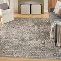 Nourison Home Astra Machine Washable Gold Grey 7'10" x 10' Area Rug - Easy Clean, Non Shedding, Bed Room, Living Room, Dining Room, Kitchen (8' x 10')