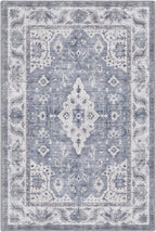 LUMI Washable Area Rug 8x10 for Living Room, Ultra Soft Stain Resistant Carpet with Non Slip Rubber Backing, Non-Shedding Low Pile Rugs for Bedroom, Dining Room, Indoor, Office