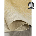 FH Home Outdoor Rug - Waterproof Easy to Clean Stain Resistant - Patio Indoor Outdoor Porch Deck Balcony Entryway - Ombre Modern - Dhruva - Yellow - 5ft 2in x 7ft 6in