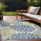 Beverly Rug Outdoor Rug 8x10 Modern Exotic Tropical Leaf Area Rugs for Indoor and Outdoor Patio Deck Porch Garden Water Resistant Washable Outside Carpet (8 x 10 Olive)