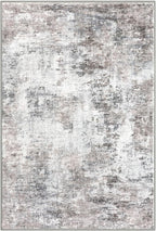 Modern Abstract Small Area Rug Indoor 3x5 Washable Rug Non-Slip Soft Beige Grey Neutral Entryway Rug Kitchen Mats Thin Print Faux Wool Floor Carpet Throw Rugs for Entrance Bedroom Home Decor