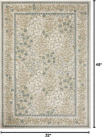 Loloi Rifle Paper Co. Laurel Collection LAU-03 Ivory/Multi 2'-8" x 4' Accent Rug
