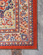 Unique Loom Reza Collection Traditional Persian Style Area Rug, 4 x 6 ft, Terracotta/Ivory