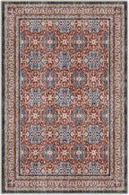 LUMI Washable Area Rug 5x8 for Living Room, Ultra Soft Stain Resistant Carpet with Non Slip Rubber Backing, Non-Shedding Low Pile Rugs for Bedroom, Dining Room, Indoor, Office
