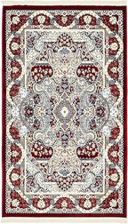 Unique Loom Narenj Collection Classic Traditional Medallion Textured Design Area Rug, 3 x 5 ft, Burgundy/Tan