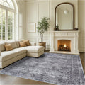Fame Rugs Turkish Rug. Washable Vintage Oriental Antique Inspired Traditional Doormat Small Modern Area Rugs Luxury Entryway Entry Bedroom Bathroom Kitchen (396NN, 9' x 12')