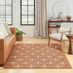 Nourison Home Nourison Essentials Copper 4' x 6' Area Rug - Easy Clean, Non Shedding, Bed Room, Living Room, Dining Room, Kitchen (4' x 6')