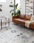 Loloi II Skye Collection SKY-02 Silver/Grey 2'-3" x 3'-9" Accent Rug
