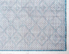 Unique Loom Outdoor Trellis Collection Area Rug - Tribal Trellis (4' 1" x 6' 1" Rectangle, Teal/ Ivory)