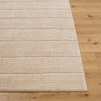 Livabliss x Our PNW Home Cascade Minimalist Striped Area Rug, 2'7" x 7'3", Taupe