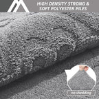COSY HOMEER Door Mat 36”x60”,Absorbent Dirt Trapper Entryway Rugs,Non-Slip Welcome Mat,Washable Entry Rugs,Low Pile Doormat for Front Back Door,Wet Shoes & Paws,Grey