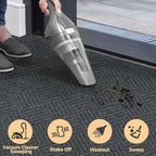 jxgzyy Commercial Hallway Runner Rugs 2'11" x 9'10", Non-Slip Indoor Outdoor Doormat, Heavy Duty Floor Mat for Entrance, Porch, Patio, Garage, High Traffic Area, Dark Grey