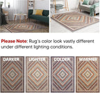 Keen Home Design 2x3 Rug - Machine Washable Entry Rug with Non-Slip Backing, Ideal for Enteryway, Kitchen, Bathroom, Laundry Room - Vintage, Easy Clean, Durable, Low Pile Rug - (2' x 3')