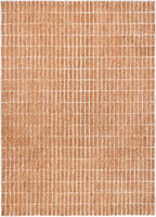 Hand-Tufted 100% Wool Area Rug – Unique Modern Geometric Grid Pattern, Soft Plush Textured Carpet for Living Room, Bedroom, Dining Room & Entryway (Gold, 4' x 6')