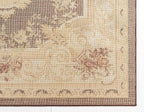 Unique Loom Versailles Collection Area Rug - Henry (6' 1" Square Brown/Cream)