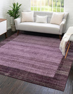 Rugs.com Angelica Collection Rug – 8 Ft Square Violet Medium Rug Perfect for Living Rooms, Kitchens, Entryways