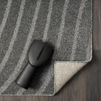 LUXE WEAVERS Modern Geometric Wave Anthracite 2x3 Area Rug