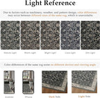 HUGEAR 5x7 Machine Washable Rugs Black Beige Hallway Area Rug Indoor Accent Rug Floral Low Pile Carpet Soft Throw Aesthetic Rug Bedroom Living Room Office Dining Room Laundry Room Non Slip