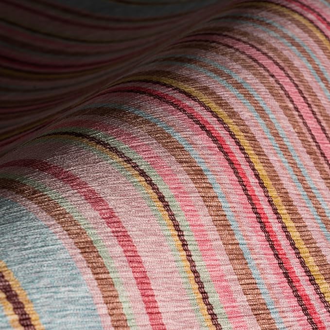 Dash & Albert Jamaica Stripe Multi Machine Washable Rug, 9.5 X 13.5 Feet, Blue/White Stripe Pattern