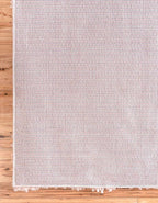 Unique Loom Davos Shag Collection Area Rug - Solid (2' 7" x 20' Runner, Dusty Rose)