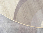 Unique Loom Barista Collection Area Rug - Kona (4' 1" Round, Beige/ Black)