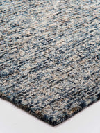 Hand Tufted Wool ECO-Friendly Area Rugs - 8'x10', Rectangle Shape, Dark & Blue, Solid Plain Design, High Pile Thick Handmade Area Rugs for Living Room, Bed Room (KWC111)