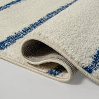 JONATHAN Y Williamsburg Minimalist Stripe Cream/Navy Indoor Area Rug, 4x6, Contemporary, Modern, Easy-Cleaning for Living Room, Bedroom, Kitchen, Pet Friendly, Non-Shedding (MOH201E-4)