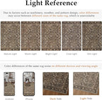 HUGEAR 2'6''x10 Runner Rug Machine Washable Brown Hallway Area Rug Indoor Accent Rug Floral Low Pile Carpet Soft Throw Rug Bedroom Living Room Office Dining Room Kitchen Laundry Room Non Slip