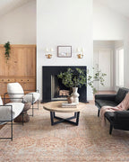 Loloi Chris Loves Julia Jules Collection JUL-04 Tangerine/Mist 2'-6'' x 12'-0'', .13" Pile Height, Runner Rug