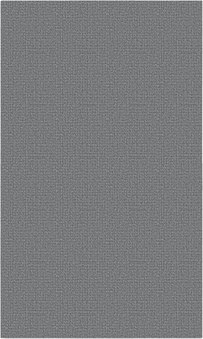 EARTHALL Washable Area Rug 3x5 Ft Non Slip Rugs for Entryway Braided Rubber Backed Throw Rugs Door Mat Indoor Outdoor Entrance Cotton Woven Rug for Kitchen Foyer Front Door Living Room, Charcoal Gray