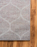Rugs.com Lattice Frieze Collection Rug – 2' x 13' Runner Blue Multi Medium Rug Perfect for Living Rooms, Large Dining Rooms, Open Floorplans