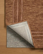 Loloi Leanne Ford Craven Collection CVN-02 Spice/Rose 2'-6" x 9'-9" Runner Rug Geometrical, Patterned, Neutral, Hallway, Kitchen, Mudroom, and Bathroom